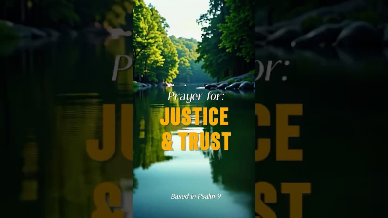 A Moment of Peace: 50-Second Prayer for Trust and Justice