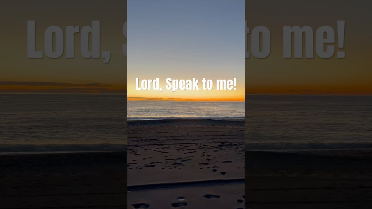“Lord, Speak Over My Life — A Prayer for Healing and Peace”