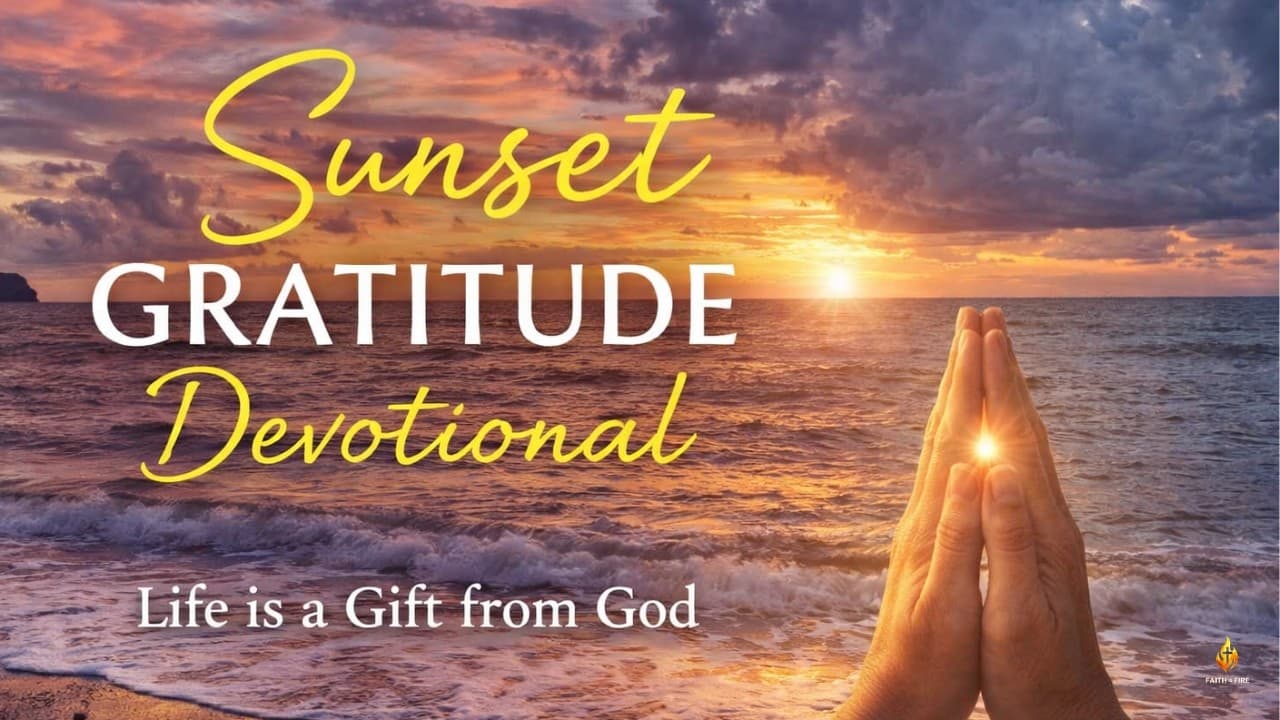 Grateful for Life: A Sunset Reflection with God